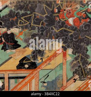 The Painting Kitano Tenjin Engi Emaki Depicts The Story Of Michizane the-painting-kitano-tenjin-engi-emaki-depicts-the-story-of-michizane