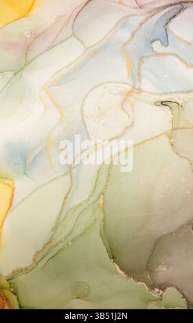 Beautiful marble surface in pastel tones with glitter effect. Modern abstract stone background. Stock Photo