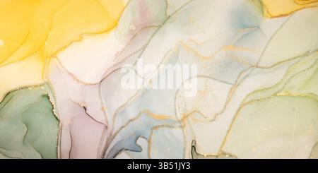 Beautiful marble surface in pastel tones with glitter effect. Modern abstract stone background. Stock Photo