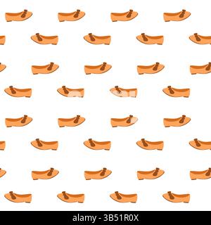 Seamless pattern with women shoe with bow Stock Vector