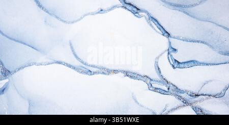 Marble surface in blue tones with glitter effect. Modern abstract stone background. Stock Photo