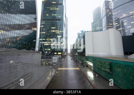 November 5, 2021, Moscow, Russia: Moscow International Business Center Moscow-Сity. During the weekend announced by the Russian government from October 28 to November 7 due to the Covid-19 pandemic. (Credit Image: © Victor Berezkin/ZUMA Press Wire Service) Stock Photo