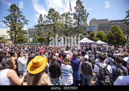 Square Fielding San Diego, United States. 01st May, 2025. Charlie Kirk, founder of ...