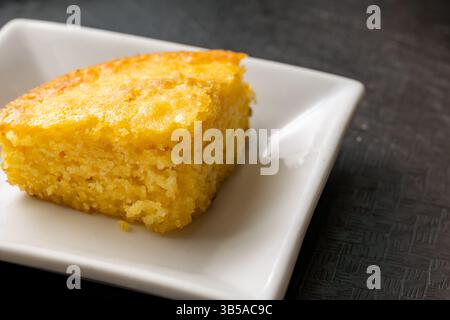 close-up of delicious fresh baked corn bread Stock Photo
