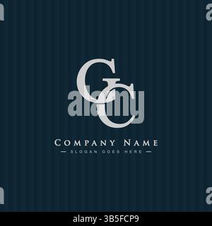 GC Minimal Vector Logo - Simple Business Logo for Monogram G and C Stock Vector