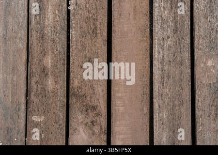 Brown wood texture background coming from natural tree. The wooden panel has a beautiful dark pattern. Background concept. Stock Photo