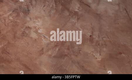 Brown Textured Plaster Background with Subtle Marble-Like Pattern, Abstract Surface for Interior Design Concept Stock Photo