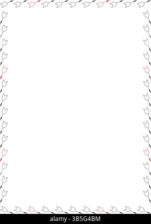 Darts arrow frame. Game competition on white background border with empty space for your text. Baby shower design Stock Vector