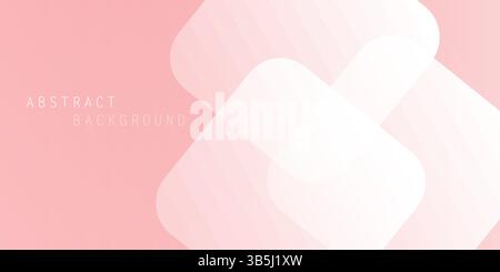 A soft abstract background with overlapping rounded shapes in muted pink and beige. The minimalist style and smooth gradients create a calm, elegant, Stock Vector