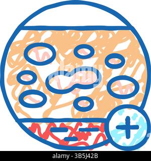 autoimmune skin disease clinic color icon vector illustration Stock ...