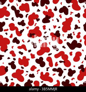 Camouflage military background abstract pattern seamless Stock Vector