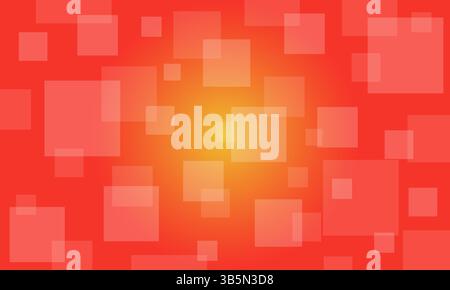 Banner background full color orange gradation and effect geometry Stock Vector