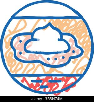 neurodermatitis eczema icon doodle illustration Stock Vector Image ...