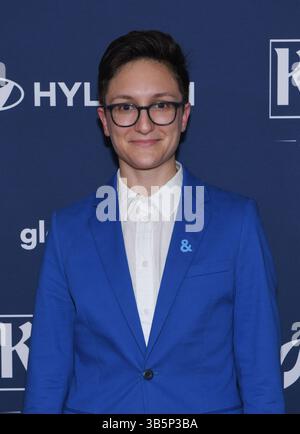 NEW YORK, NY - MAY 6: Jo Yurcaba at the 33rd Annual GLAAD Media Awards ...