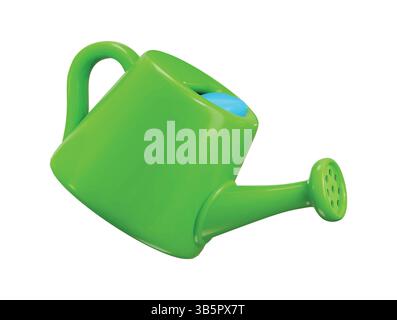 Watering can icon 3d render concept of gardening tools icon vector illustration Stock Vector