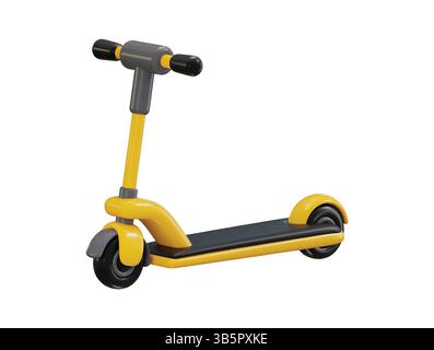 Kick Scooter icon 3d rendering vector illustration Stock Vector