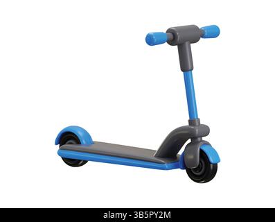 Electric Kick Scooter icon 3d rendering vector illustration Stock Vector