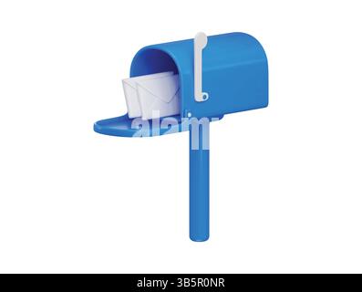 Letter Box icon 3d rendering vector illustration Stock Vector