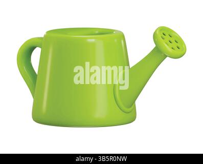 Watering can icon 3d rendering vector illustration Stock Vector