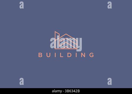Marketing Agent Business Building and Construction Company Luxury Logo Stock Vector