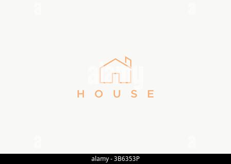 House Real Estate Property Logo Template Universal Icon Sign Symbol Brand Identity Stock Vector