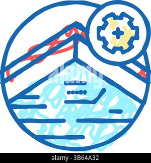 roof fascia color icon vector illustration Stock Vector Image & Art - Alamy