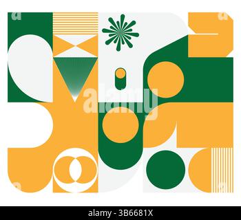 Simple Geometric Elements in Flat Design | Minimal Vector Shapes & Abstract Graphics Stock Vector