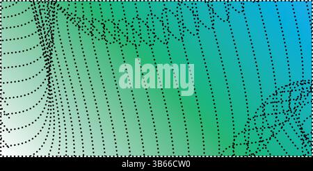 green blue gradient background having pattern of gray lines Stock Vector