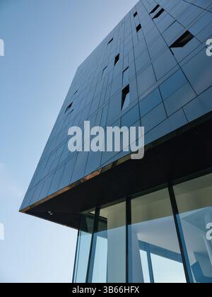 Modern architecture abstract detail with glass Stock Photo