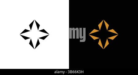 Modern and elegant star logo design Stock Vector