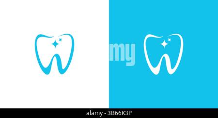 Modern and professional dental logo design Stock Vector