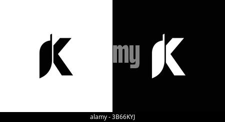 Unique and modern initial K knife logo design Stock Vector