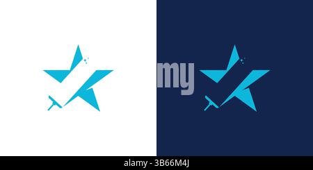 Unique and modern The cleanliness star logo design Stock Vector