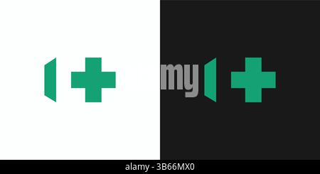 C plus logo design is modern and simple Stock Vector