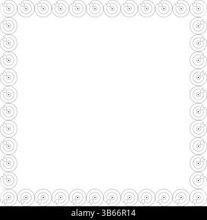 Darts board frame. Game competition on white background border with empty space for your text. Baby shower design Stock Vector