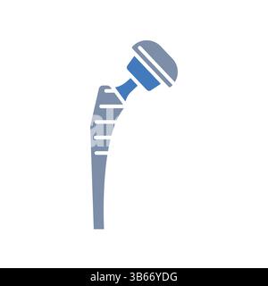 orthopedic prosthesis color flat icon for digital and print projects.  Minimal clean icons for apps and websites. Modern simple icons for UI UX and br Stock Vector