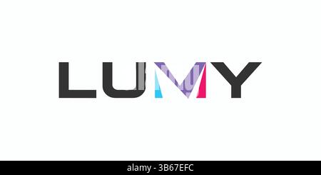 Unique and modern lumy logo with atractive design Stock Vector