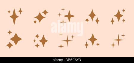 Ai star icon vector logo design. Ai bot artificial intelligence innovation flat prompt concept. Stock Vector