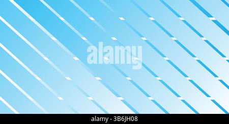 A modern abstract background with light blue diagonal wave stripes with minimalist dot highlight pattern, copy space for text, backdrop for design Stock Vector