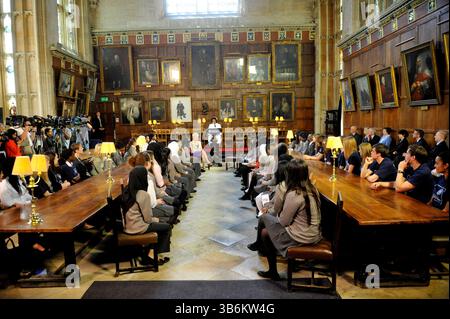 Elizabeth Garrett Anderson School students Urmi Kabir, (left) who ...