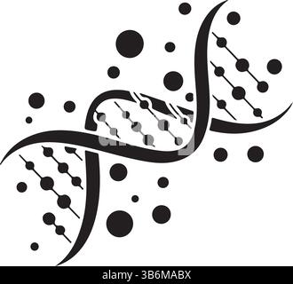 Deoxyribonucleic Acid DNA Molecule Illustration Stock Vector