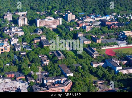 Aerial View Of Yuquan Campus Of Zhejiang University China Stock Photo