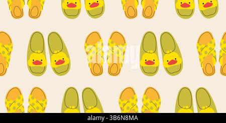 Seamless pattern with summer women's shoes Stock Vector