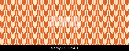 Set of seamless geometric vector patterns with retro-inspired design in warm tones, perfect for textile prints, wallpapers, and modern decorative. Stock Vector