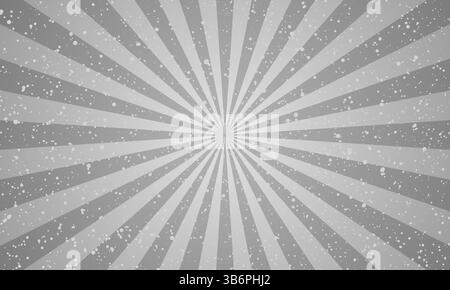 Ray retro background gray colored rays  stylish illustration Stock Vector