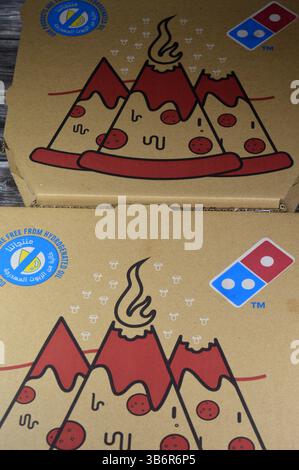 Cairo, Egypt, March 18 2025: Domino's Pizza, an American multinational ...