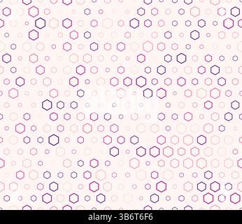 Abstract template background. Multicolored geometric elements of varied size. Hexagon stacked mosaic background. Honeycomb geometric shapes. Stock Vector
