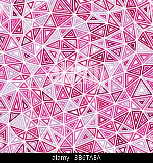 Abstract pattern of triangles. Compact shape size. Multiple repeated inner triangles. Multicolored style. Repeatable pattern. Amazing vector tiles. Stock Vector