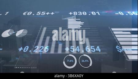 Image of statistics and data processing Stock Photo