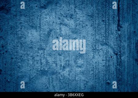 Grunge scratched blue wall texture background Stock Photo